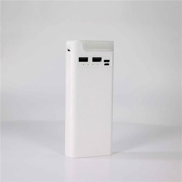 Slim Aluminium Alloy Portable 8000mAh Power Bank with Dual Output, LED Light