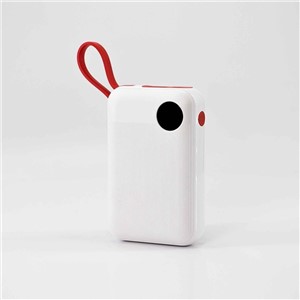 Promotional Gift 10000 mAh Fast Charger Portable Mobile Phone Small Power Bank with Cable