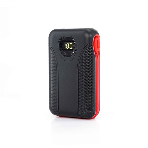 30000mAh Power Bank Large-Capacity Full Mirror Screen Phone Charger Outdoor Travel Digital Display Dual LED Light Powerbank Fast Charging for Mobile Tablet